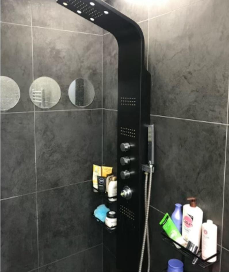 Colonne de douche avant remplacement